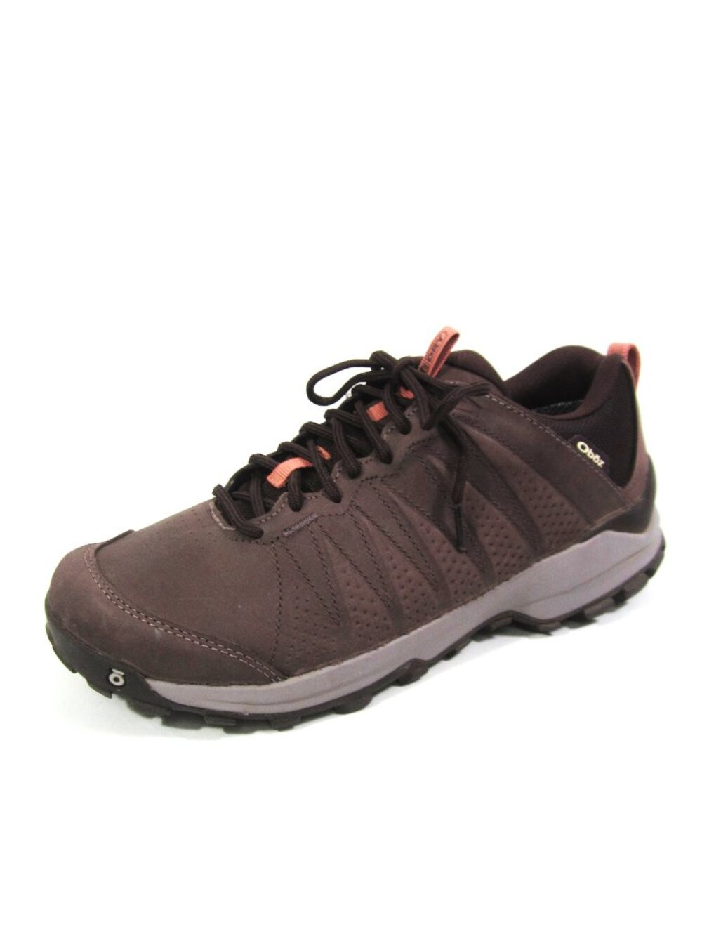 Oboz EUC Size 10.5 Sypes Waterproof Peppercorn Low Hiking Shoe Brown Womens